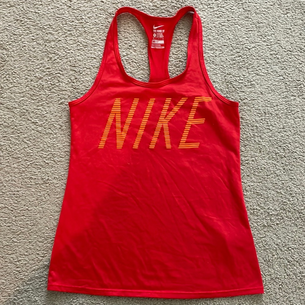 Red Nike Dri-fit Tank
